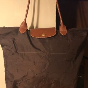 Longchamp bag - chocolate brown - preowned